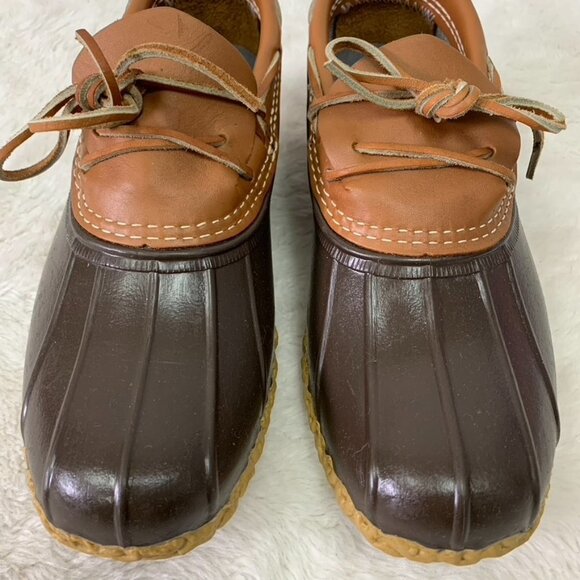 Bean Boots by L.L. Bean Mens 175061 Rubber Moccasins Waterproof Size 8 - Picture 2 of 14